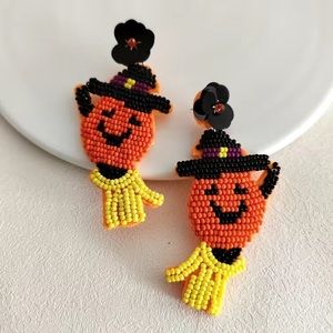 Halloween Beaded Earrings